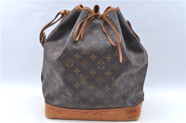 Authentic Louis Vuitton Monogram Noe Shoulder Drawstring Bag M42224 LV J6234