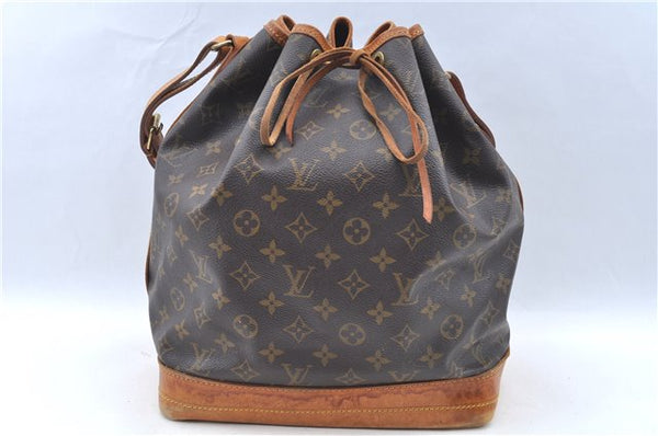 Authentic Louis Vuitton Monogram Noe Shoulder Drawstring Bag M42224 LV J6234
