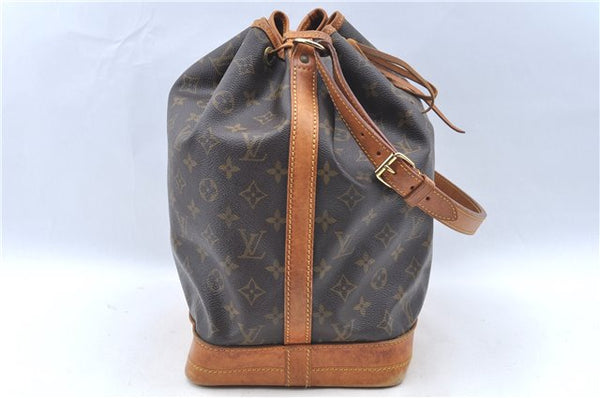 Authentic Louis Vuitton Monogram Noe Shoulder Drawstring Bag M42224 LV J6234