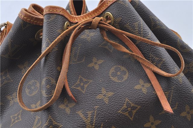 Authentic Louis Vuitton Monogram Noe Shoulder Drawstring Bag M42224 LV J6234