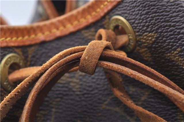 Authentic Louis Vuitton Monogram Noe Shoulder Drawstring Bag M42224 LV J6234
