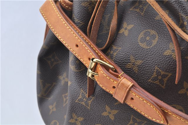 Authentic Louis Vuitton Monogram Noe Shoulder Drawstring Bag M42224 LV J6234