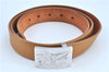 Authentic Louis Vuitton Ceinture Jeans Belt Size 110cm 40" Beige M6815 LV J6244