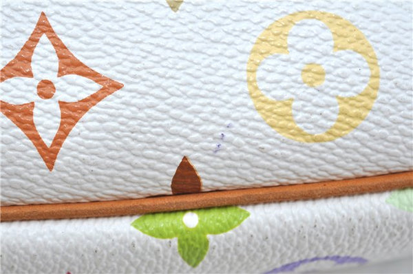 Louis Vuitton Monogram Multicolor Pochette Accessoires Pouch M92649 White J6263