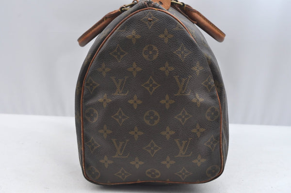 Auth Louis Vuitton Monogram Speedy 35 Hand Boston Bag Old Model LV Junk J6293