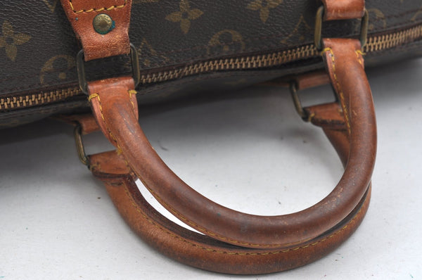Auth Louis Vuitton Monogram Speedy 35 Hand Boston Bag Old Model LV Junk J6293