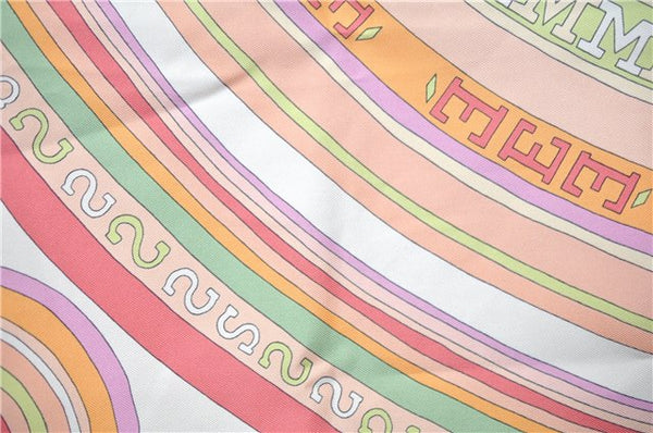 Authentic HERMES Carre 90 Scarf "24 Fbg Paris France" Silk Pink Box J6295