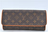 Authentic Louis Vuitton Monogram Pochette Twin GM Shoulder Bag M51852 LV J6313