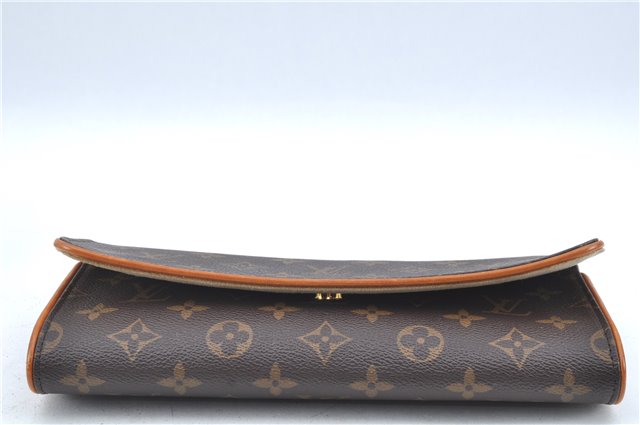 Authentic Louis Vuitton Monogram Pochette Twin GM Shoulder Bag M51852 LV J6313