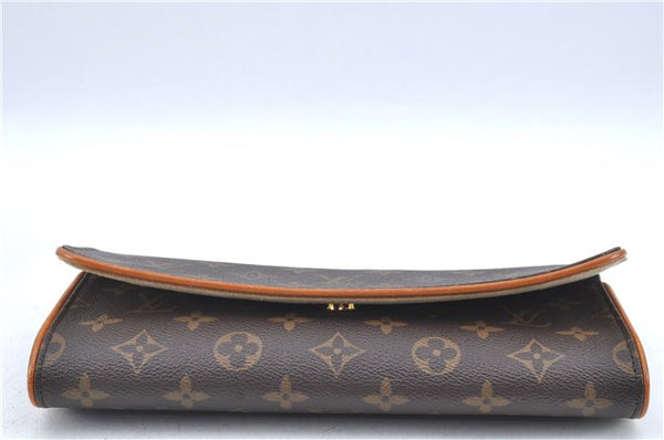 Authentic Louis Vuitton Monogram Pochette Twin GM Shoulder Bag M51852 LV J6313