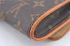 Authentic Louis Vuitton Monogram Pochette Twin GM Shoulder Bag M51852 LV J6313