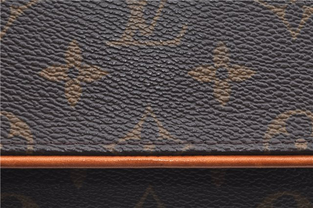 Authentic Louis Vuitton Monogram Pochette Twin GM Shoulder Bag M51852 LV J6313