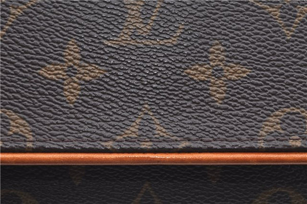 Authentic Louis Vuitton Monogram Pochette Twin GM Shoulder Bag M51852 LV J6313