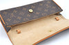 Authentic Louis Vuitton Monogram Pochette Twin GM Shoulder Bag M51852 LV J6313