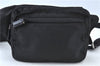 Authentic PRADA Nylon Tessuto Leather Shoulder Cross Body Bag Purse Black J6334