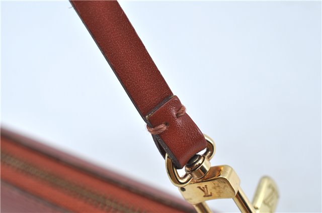 Authentic Louis Vuitton Epi Pochette Accessoires Pouch Brown M52953 LV J6335