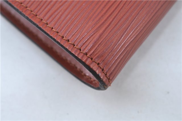 Authentic Louis Vuitton Epi Pochette Accessoires Pouch Brown M52953 LV J6335