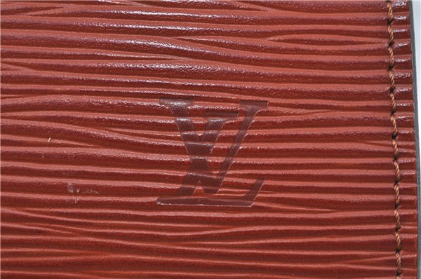 Authentic Louis Vuitton Epi Pochette Accessoires Pouch Brown M52953 LV J6335