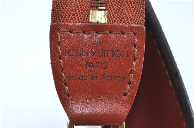 Authentic Louis Vuitton Epi Pochette Accessoires Pouch Brown M52953 LV J6335