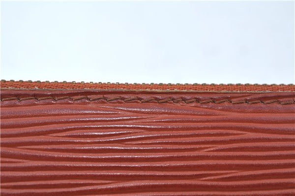 Authentic Louis Vuitton Epi Pochette Accessoires Pouch Brown M52953 LV J6335