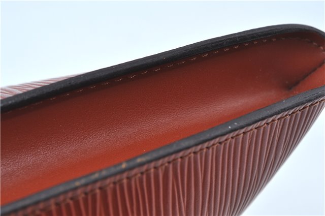 Authentic Louis Vuitton Epi Pochette Accessoires Pouch Brown M52953 LV J6335