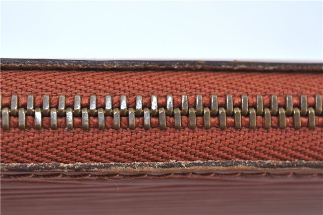 Authentic Louis Vuitton Epi Pochette Accessoires Pouch Brown M52953 LV J6335