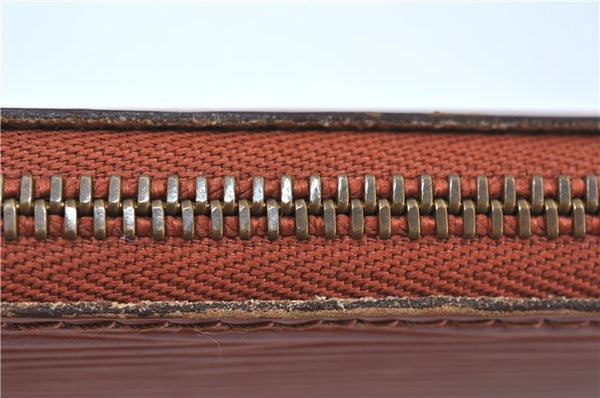 Authentic Louis Vuitton Epi Pochette Accessoires Pouch Brown M52953 LV J6335