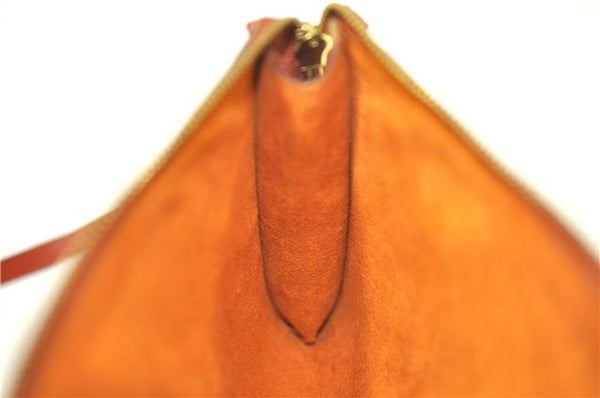 Authentic Louis Vuitton Epi Pochette Accessoires Pouch Brown M52953 LV J6335