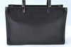 Authentic GUCCI Bamboo 2way Hand Shoulder Bag Purse Leather 0021035 Black J6337