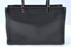 Authentic GUCCI Bamboo 2way Hand Shoulder Bag Purse Leather 0021035 Black J6337