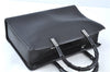 Authentic GUCCI Bamboo 2way Hand Shoulder Bag Purse Leather 0021035 Black J6337