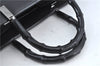 Authentic GUCCI Bamboo 2way Hand Shoulder Bag Purse Leather 0021035 Black J6337