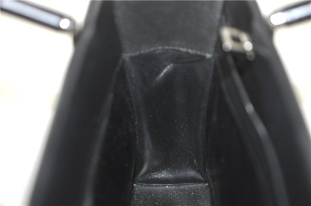 Authentic GUCCI Bamboo 2way Hand Shoulder Bag Purse Leather 0021035 Black J6337