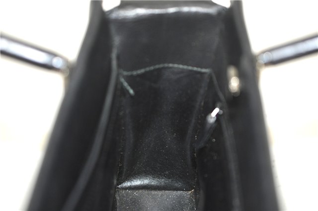 Authentic GUCCI Bamboo 2way Hand Shoulder Bag Purse Leather 0021035 Black J6337