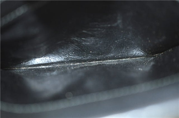 Authentic GUCCI Bamboo 2way Hand Shoulder Bag Purse Leather 0021035 Black J6337