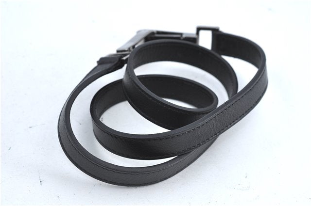 Authentic GUCCI Bamboo 2way Hand Shoulder Bag Purse Leather 0021035 Black J6337