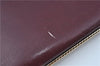 Authentic Christian Dior Clutch Hand Bag Purse Leather Red CD Junk J6340