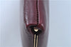 Authentic Christian Dior Clutch Hand Bag Purse Leather Red CD Junk J6340