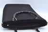 Authentic GUCCI Bamboo 2Way Shoulder Cross Hand Bag Nylon Leather Black J6349
