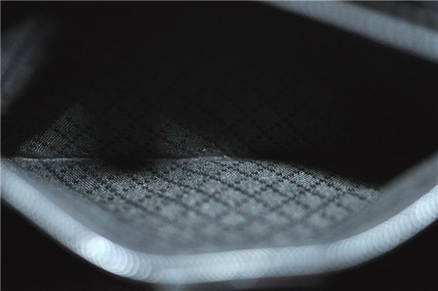 Authentic GUCCI Bamboo 2Way Shoulder Cross Hand Bag Nylon Leather Black J6349