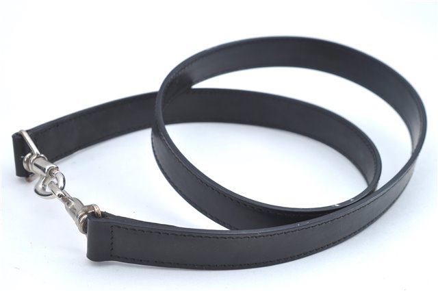 Authentic GUCCI Bamboo 2Way Shoulder Cross Hand Bag Nylon Leather Black J6349