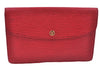 Authentic Louis Vuitton Epi Montaigne 27 Clutch Hand Bag Red M52657 LV J6351