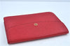 Authentic Louis Vuitton Epi Montaigne 27 Clutch Hand Bag Red M52657 LV J6351