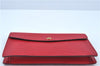 Authentic Louis Vuitton Epi Montaigne 27 Clutch Hand Bag Red M52657 LV J6351