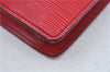 Authentic Louis Vuitton Epi Montaigne 27 Clutch Hand Bag Red M52657 LV J6351