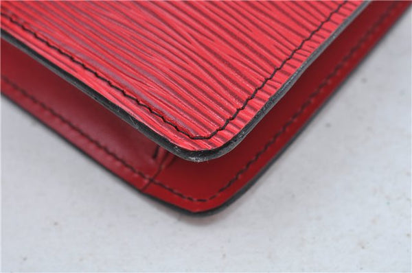 Authentic Louis Vuitton Epi Montaigne 27 Clutch Hand Bag Red M52657 LV J6351