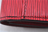 Authentic Louis Vuitton Epi Montaigne 27 Clutch Hand Bag Red M52657 LV J6351