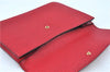Authentic Louis Vuitton Epi Montaigne 27 Clutch Hand Bag Red M52657 LV J6351