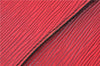Authentic Louis Vuitton Epi Montaigne 27 Clutch Hand Bag Red M52657 LV J6351
