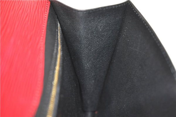 Authentic Louis Vuitton Epi Montaigne 27 Clutch Hand Bag Red M52657 LV J6351